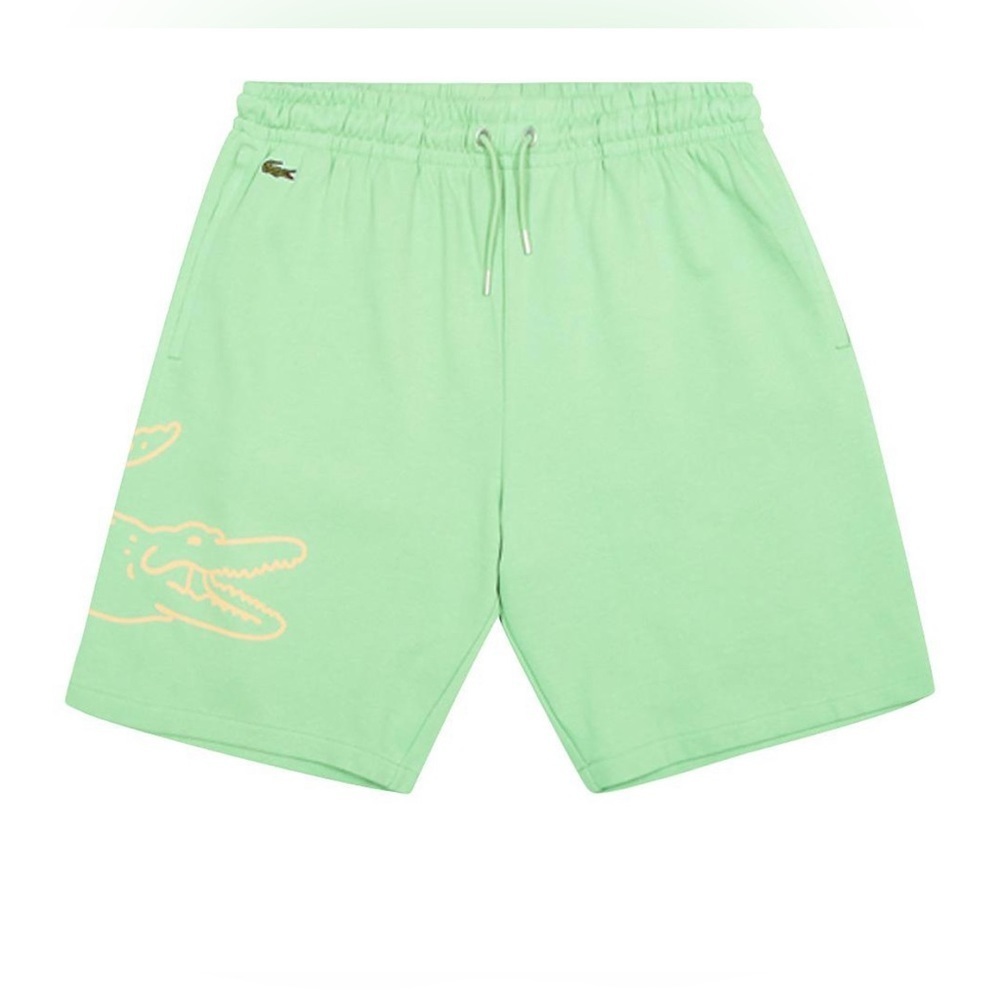 Nwt Lacoste Liamone Big Croc Fleece Shorts